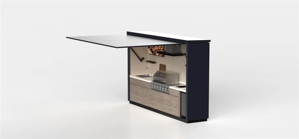 Right-angle & Door-opening Outdoor Kitchen suppliers